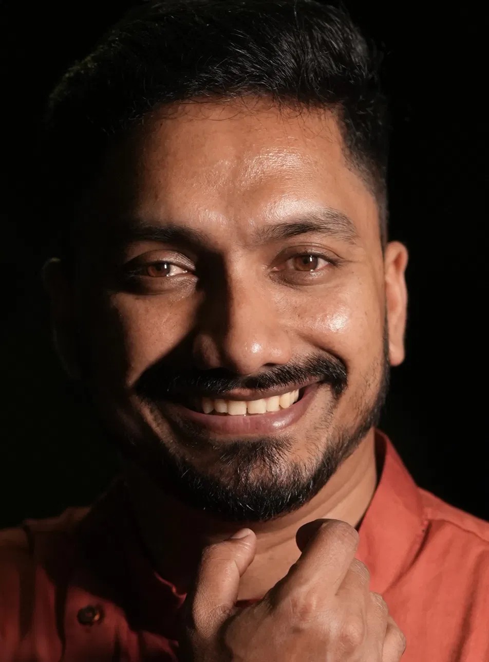 Sijo Chacko, author of The Deserving Devil, portrait photo